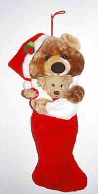 Santa Claus Teddy Bear, I love him he brings me pressents