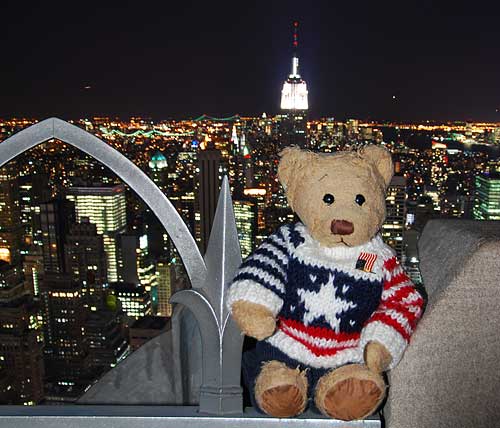 A view from The top of the rocks at the Rockefeller center New York