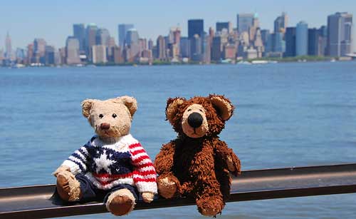 Manhattan seen from Liberty Island