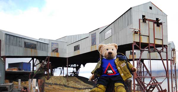 Coal mine in Lonyearbyen Svalbard